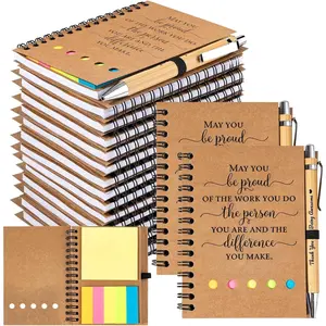 20 Sets Employee Appreciation Gifts Bulk Inspirational Spiral Notebook Journal with Sticky Notes Motivational  Pen Bulk Gifts for Coworkers School Teacher Team Nurse Office Staff Volunteer