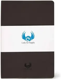 Leda Art Extra Large Sketchbook For Artists, 160 Blank Pages, Acid Free Premium Paper for Marker Watercolour Pencil Mixed Media, Ideal For Artists.