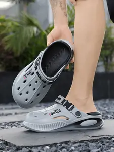 Men's Ultra-Comfy Thick Sole Clogs! Non-Slip Closed-Toe Summer Slides, 2-in-1 Beach & Outdoor Sandals for All-Day Wear Footwear