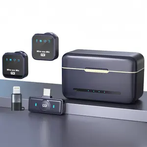 Wireless Lavalier Microphone,Streaming Equipment with Charging Case and OTG Adapter, Compatible with iPhone, Android, PC, Camera,Ideal for Vlogging, Interviews,dealsforyoudays