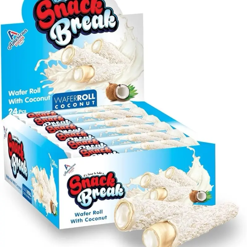 Snack Break Coconut Wafer Roll Chocolate