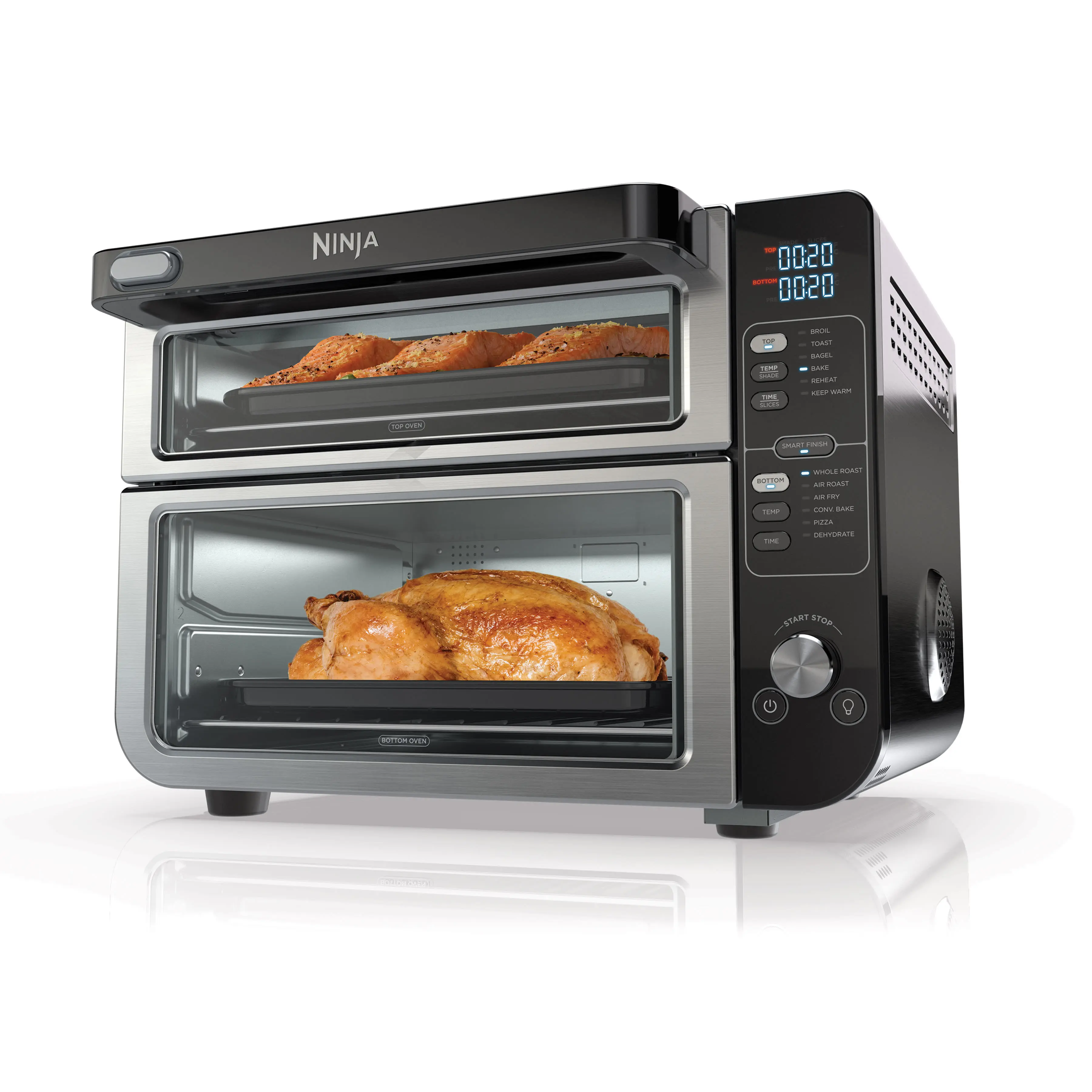 Ninja 12 in 1 Double Oven With FlexDoor Ovens - Ninja DCT401 Ninja 12 in 1 Double Oven With FlexDoor Ovens - Ninja DCT401