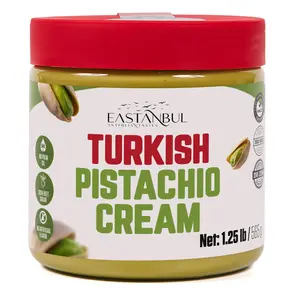 Eastanbul Turkish Pistachio Cream, Paste for Dubai Chocolate Bar, 15% Pistachio, 1.25lb