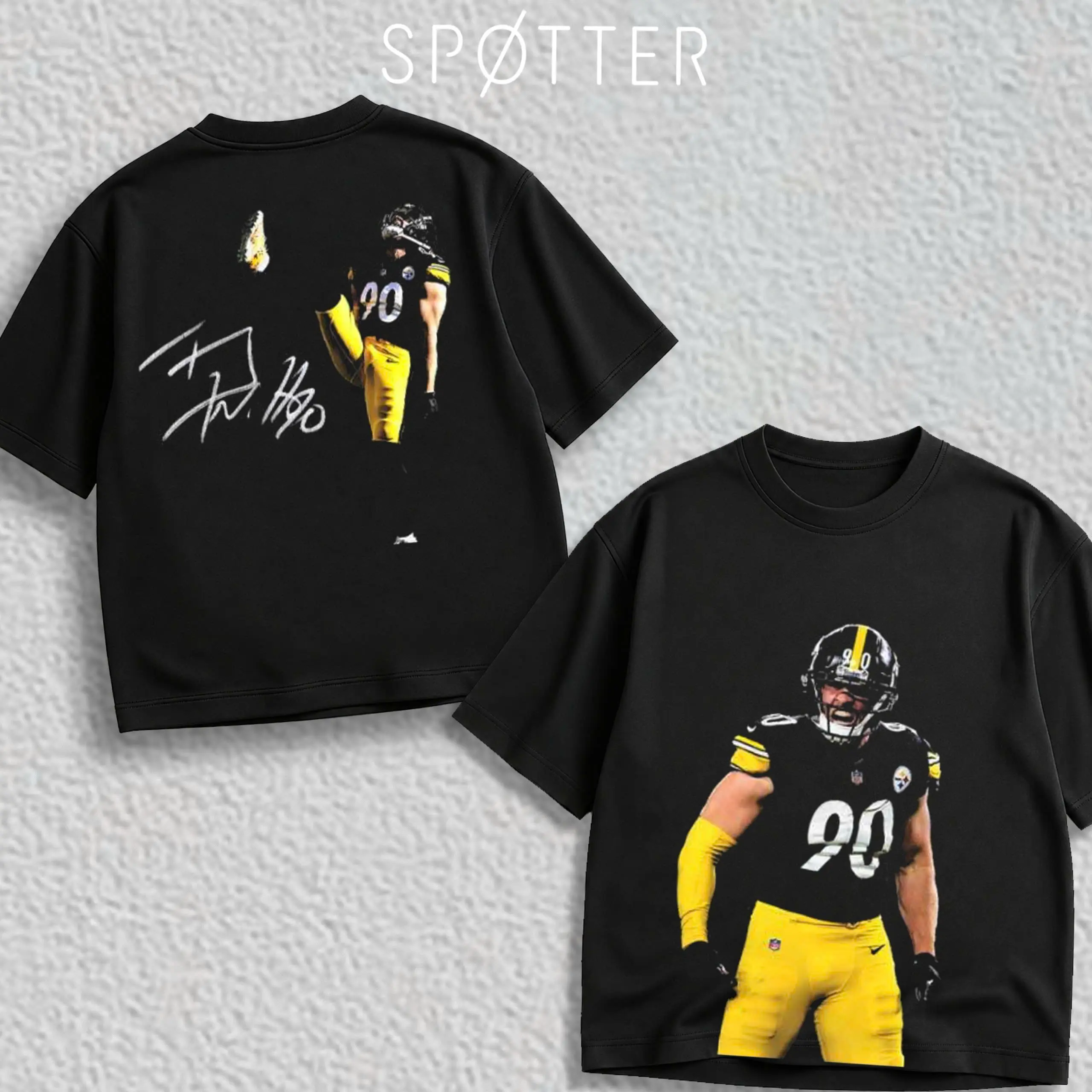 T.J. Watt Pittsburgh Steelers T-Shirt, Watt #90 NFL Graphic Tee, Football Shirt, Gift for Football Fans, Sports Apparel Cotton Tee, NFL Merch, Vintage Casual Style Gift
