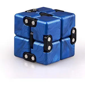 Infinity Cube Fidget Toy Best for Stress and Anxiety Relief Killing Time Transform Cubes Speed Cube Sapphire Blue