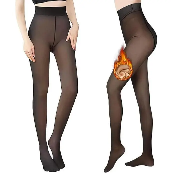 Winter Running Tights Women Fleece Lined Thermal Leggings For Cold Weather Jogging Yoga Or Gym Workouts High Waisted Breathable Yoga Leggings High-Waist Hollow Seamless Yoga Pants High-Waisted Shaping Leggings