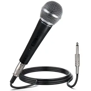 Dynamic Vocal Microphone - High Signal Output - Zinc Alloy - Includes 15ft Cable