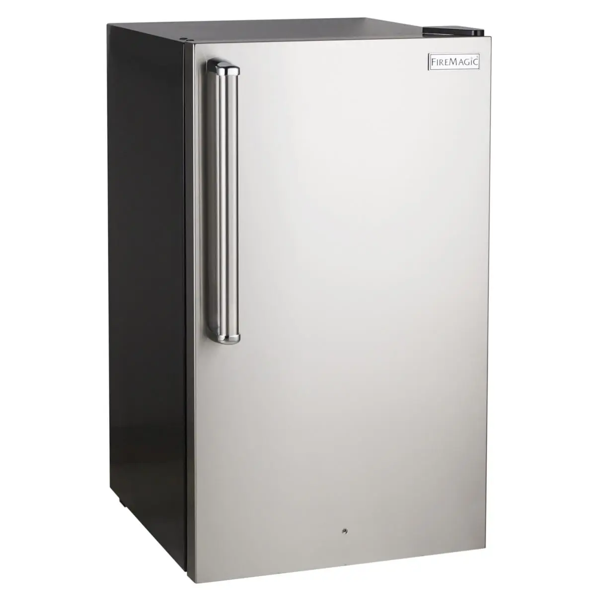 Fire Magic 3598-DR Premium 4.2 cu ft Stainless Steel Refrigerator, Right Custom-Designed Door Hinge, Handy Lock, Heavy-Duty Handle, Radial Corners for Exclusive Look, 4.2 Cubic Feet