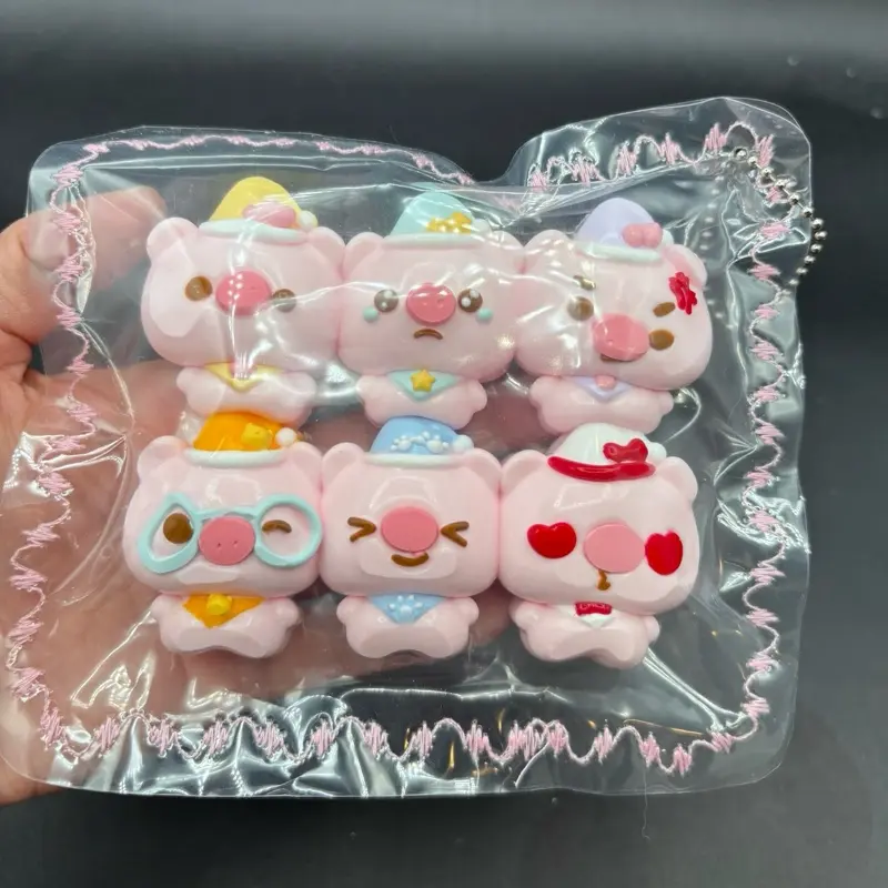 Pack of 6 cute piggies  taba squishy