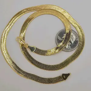 Necklace gold-plated fashion snake style 18"inches short size choker