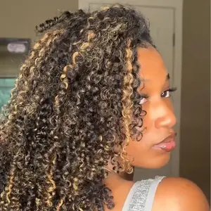 Reshine Hair 250% Wear Go Half Wigs Kinky curly  Human Hair Wigs for Beginners Glueless Wigs Human Hair for Black Women Drawstring#TikTokShopLaborDaySale#Fallfreshness #tiktoktopwigs