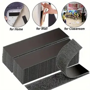 Heavy Duty Waterproof Self-Adhesive Double Sided Hook and Loop Strips,Reusable Mounting Tape for Wall Hanging Picture Frames,Frame Wall Decor,Cable Organizer,DIY Home Decor Office Organization.