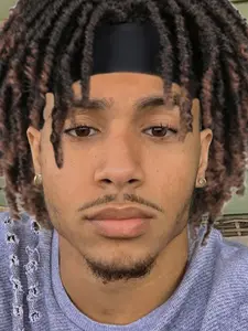 6 Inch Headband Dreadlocks Wig, Braiding Twist Faux Locs, Curly Hair Wig, Synthetic Dreadlock Wig for Men, All Seasons