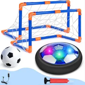 Electric Hover Football Toy, 1 Set USB Rechargeable Air Football with 2 Football Goal, Indoor Outdoor Football Game Toy, Birthday Gift for Boys & Girls, Soccer Net