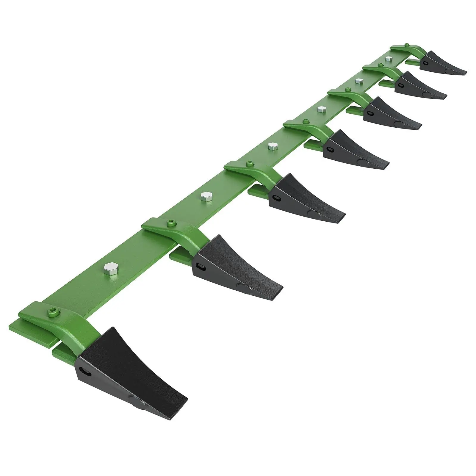 Heavy Duty Steel Bucket Tooth Bar for Tractor Loader – 6 Replaceable Teeth, 4,560 lbs Load, Bolt-On Design, Efficient Excavation & Bucket Protection, Fits 1/2" or Less Edge, Easy Install
