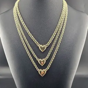 14k Gold Heart Necklace - 4mm, Available in 16in, 18in, 20in Sizes - Everyday Wear Jewelry