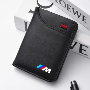 Leather Car Logo Wallet, Credit Card Purse, Portable Small Wallet with Premium Feel, Credit Card Holder, Portable Design, Compact, Durability, Organized for Bmw Models, E46 E90 E60 F10 E39 F30 E36 F20 E91 E30 G30 E53 F31 G20