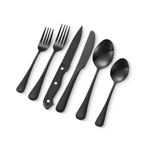 VEVOR 48-Piece Silverware Set Stainless Steel Cutlery Flatware Utensil Kitchen for 8