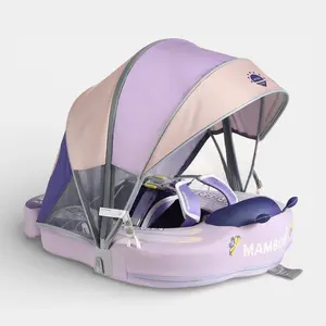 Heccei FoamCore Ultra Safety Butterfly Baby Float for 3M-2Y I UPF 50+ Removable Canopy