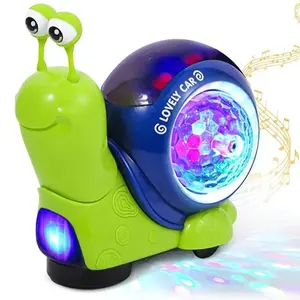Interactive Music Glowing Snail & Hermit Crab Toy, Musical Light Up, Unisex Sensory Educational Gift, Perfect for Christmas, No Batteries Included, Baby Boys Stuff