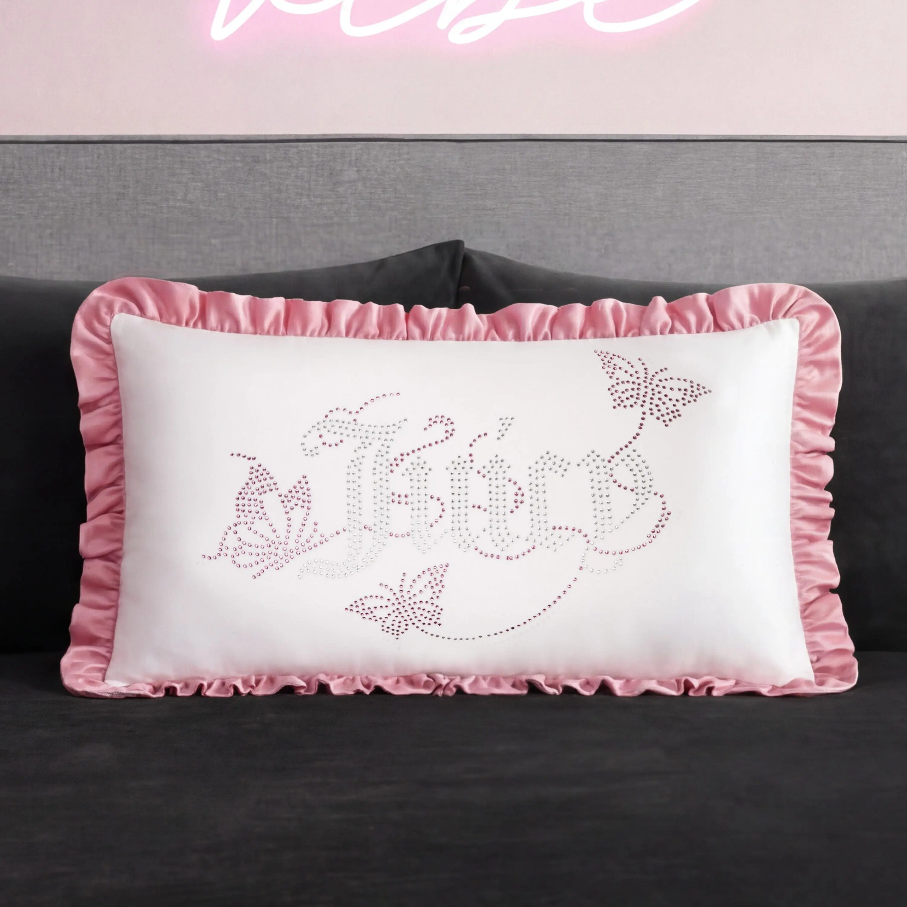 Juicy Couture Ruffle Decorative Pillow