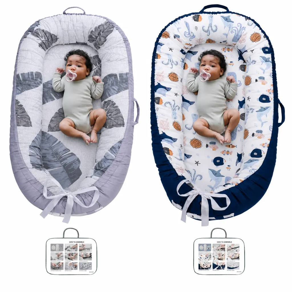 Portable 2-Pack 100% Cotton Diaper Changing tables for Twins, 32"×21", Breathable Soft, Stretchable & Machine Washable, Unisex Baby Pads, Indoor & Outdoor Use, best gift