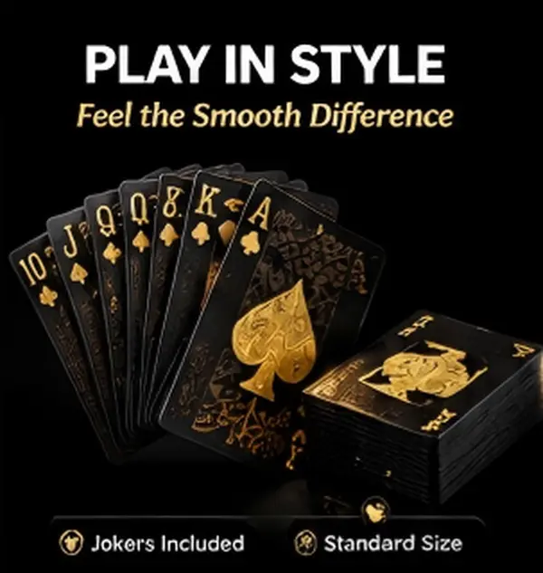 Black Playing Cards, Educational Flash Cards for Toys & Hobbies Enthusiasts