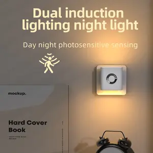 Motion Sensor Night Light, Automatic On/off for Bedroom, Cabinet, Hallway, Human Detection, Soft Glowing Safety Path, Rechargeable LED Night Lamp