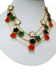 Elegant Flower Pendant Necklace for Party, Daily Luxury Clothing Decor, Trendy All-match & Exquisite Jewelry for Gift