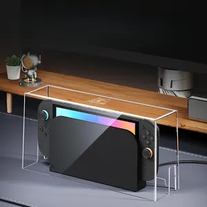 Clear Game Console Protective Case with DIY Sticker, Dustproof Game Console Protector, Console Accessories Compatible with Switch 2nd Gen, NS, OLED