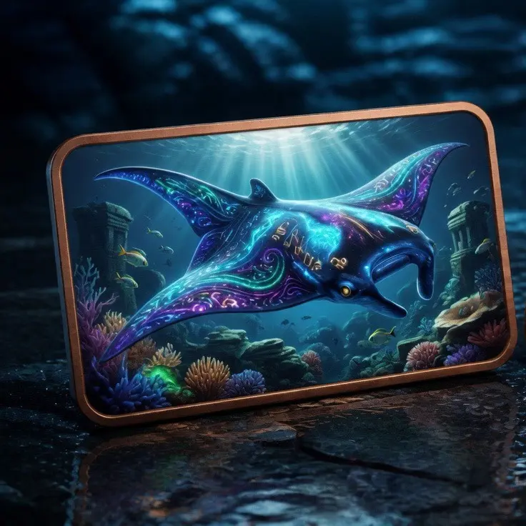 Stingray 5 oz Collectible Copper Bullion Bar