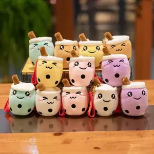 Boba Tea Plushy Keychains - Cute and Soft Accessories for Bags and Purses