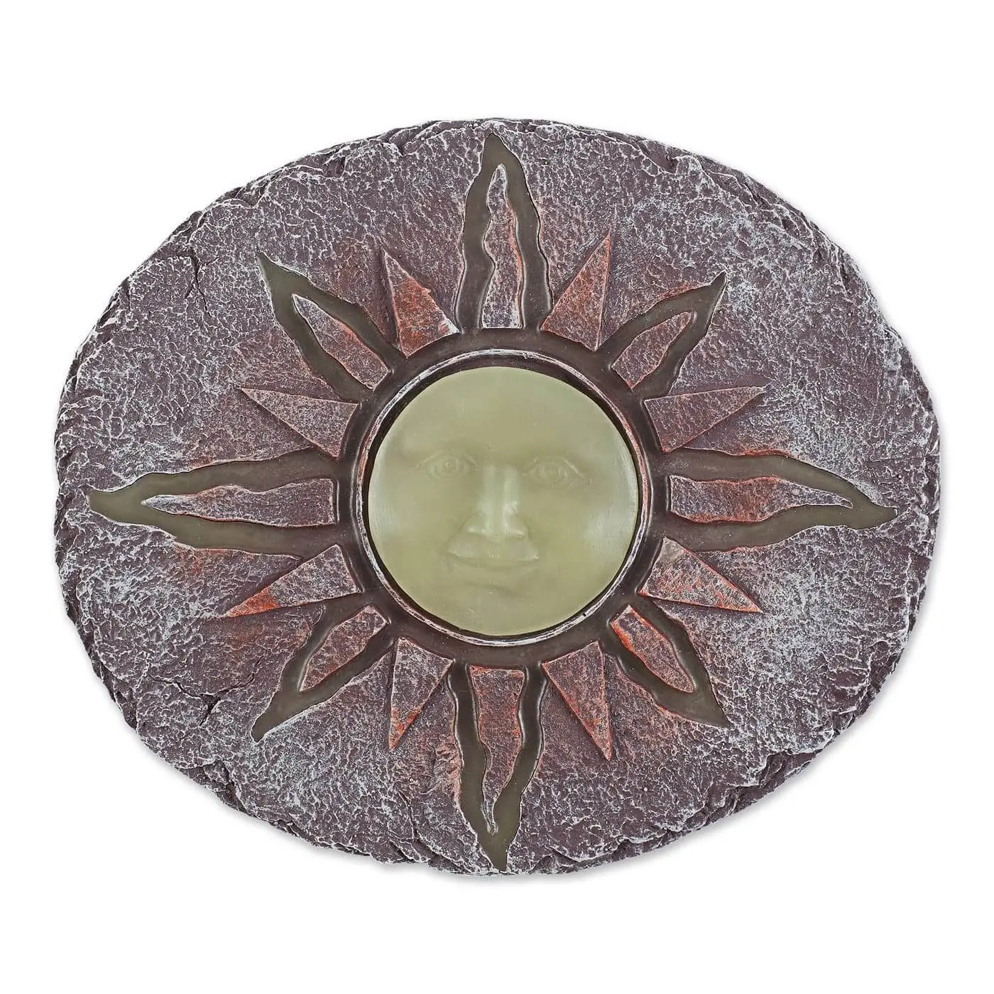 Sun Glowing Natural Stepping Stone, Decorative Stones with 10.25" Path Fit, Fast Wash-Clean Feature for Outdoor Home Improvement Garden Decor