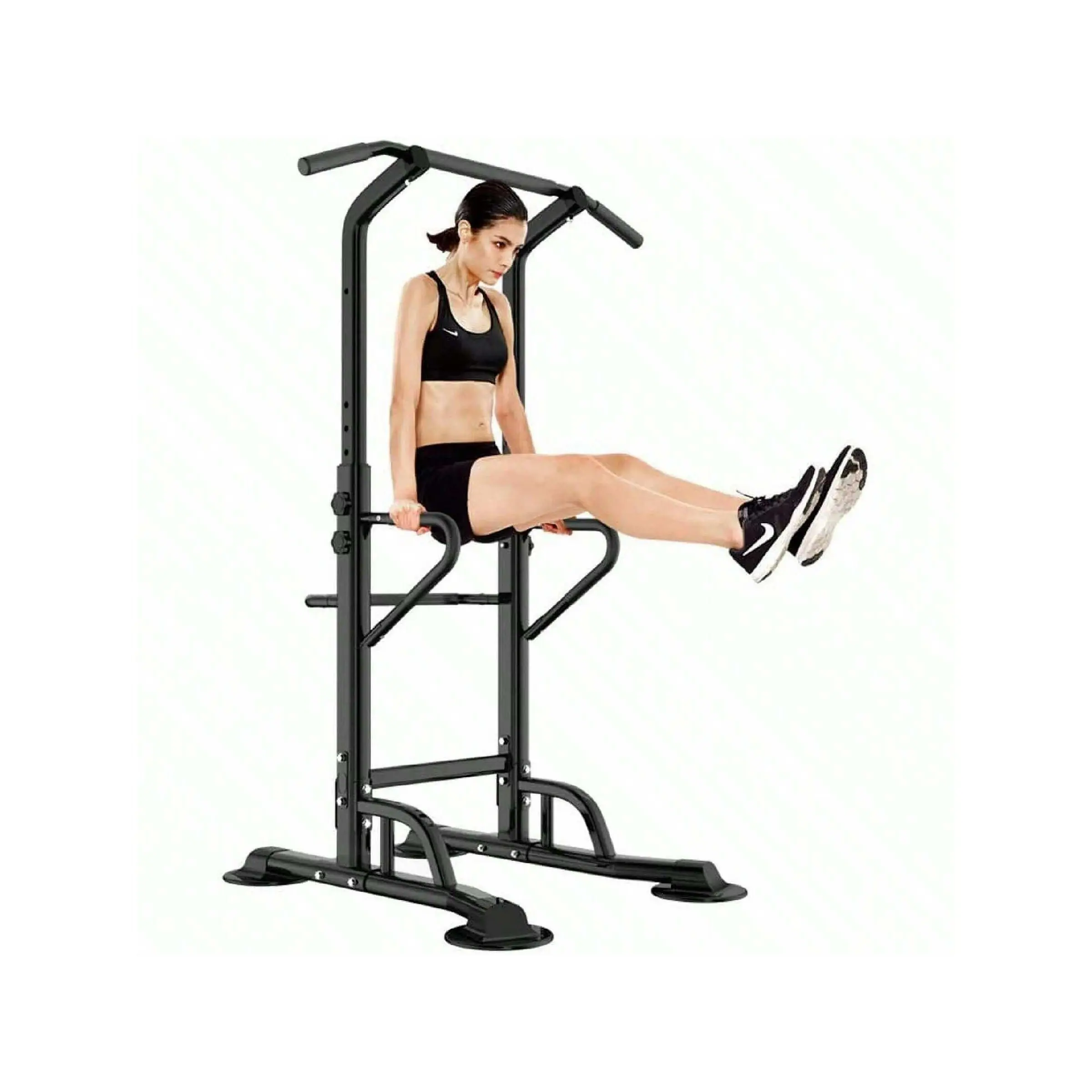 Sports season  DlandHome Power Tower Adjustable Height Pull Up Dip Multi Function Home Strength Training Fiess Workout Station Outdoor agility training