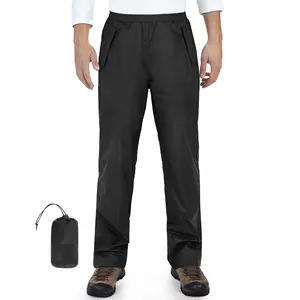 33,000ft Packable Rain Pants for Men Waterproof Hiking Pants Lightweight Rain Pants Outdoor Windproof Pant for Golf, Fishing