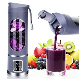 USB Rechargeable Portable Blender & Juicer Cup, Smoothie Blender for Shakes, Fruit & Vegetable Juicer, Compact Mini Blender for Travel, Gym & Back To School, Leak Proof Household Kitchen Appliance, Baby Food Maker, Summer Essentials