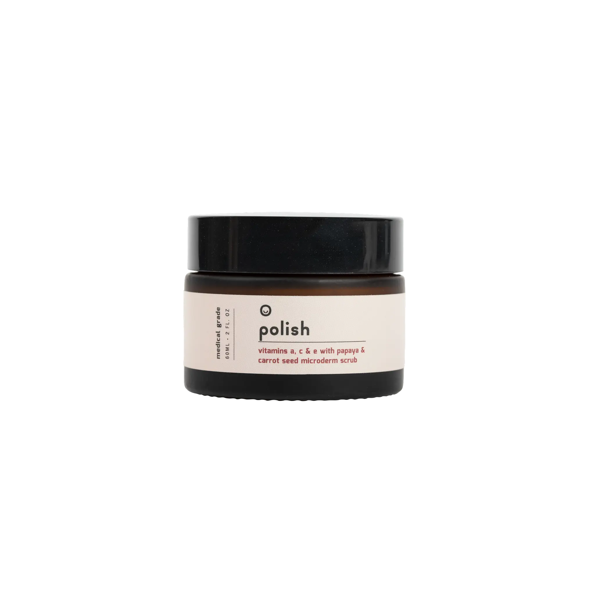Polish - Vitamins A, C, & E With Papaya & Carrot Seed Microderm Scrub (60ml) Skincare facial scrub skin clean