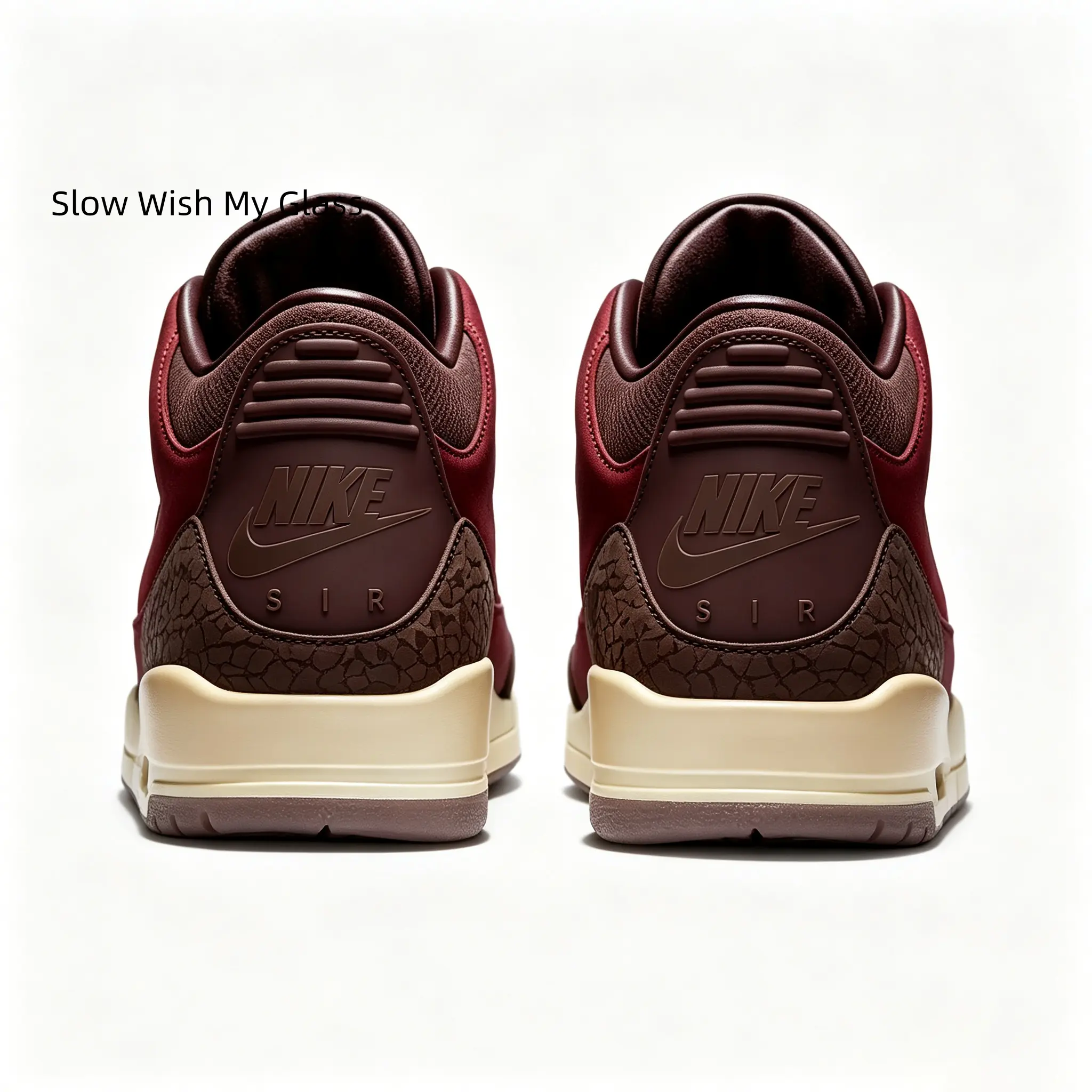 Mid Top Retro Sneakers Burgundy Dark Brown Suede Crack Leather Casual Basketball Shoes Cushioned Streetwear Trainers For Men Women