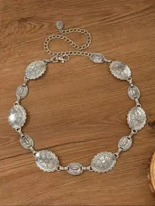 Vintage Bohemian Silver Color Waist Chain, Versatile Dress Jeans Decoration, Perfect for Daily Parties Holidays, Gift for Mother Girlfriend, Waistbeads, Body Chain