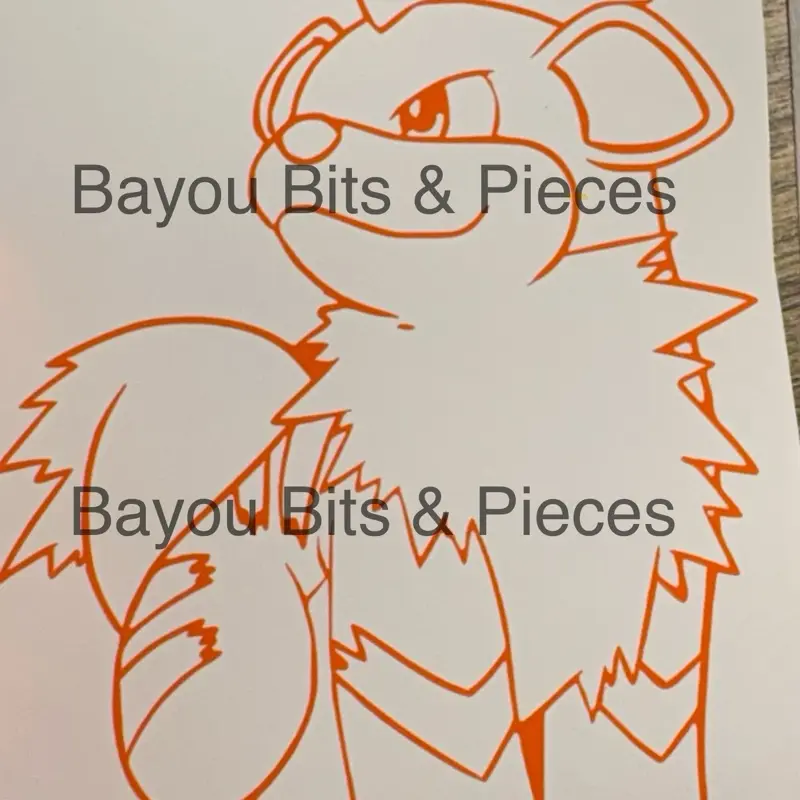 Growlithe decal