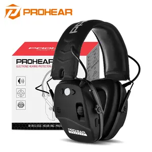 PROHEAR 035 Bluetooth Tactical Earmuffs NRR 22dB Hearing Protection Slim Low-Profile Design for Rifle Hunting with Bluetooth 5.4 & 2000mAh Battery
