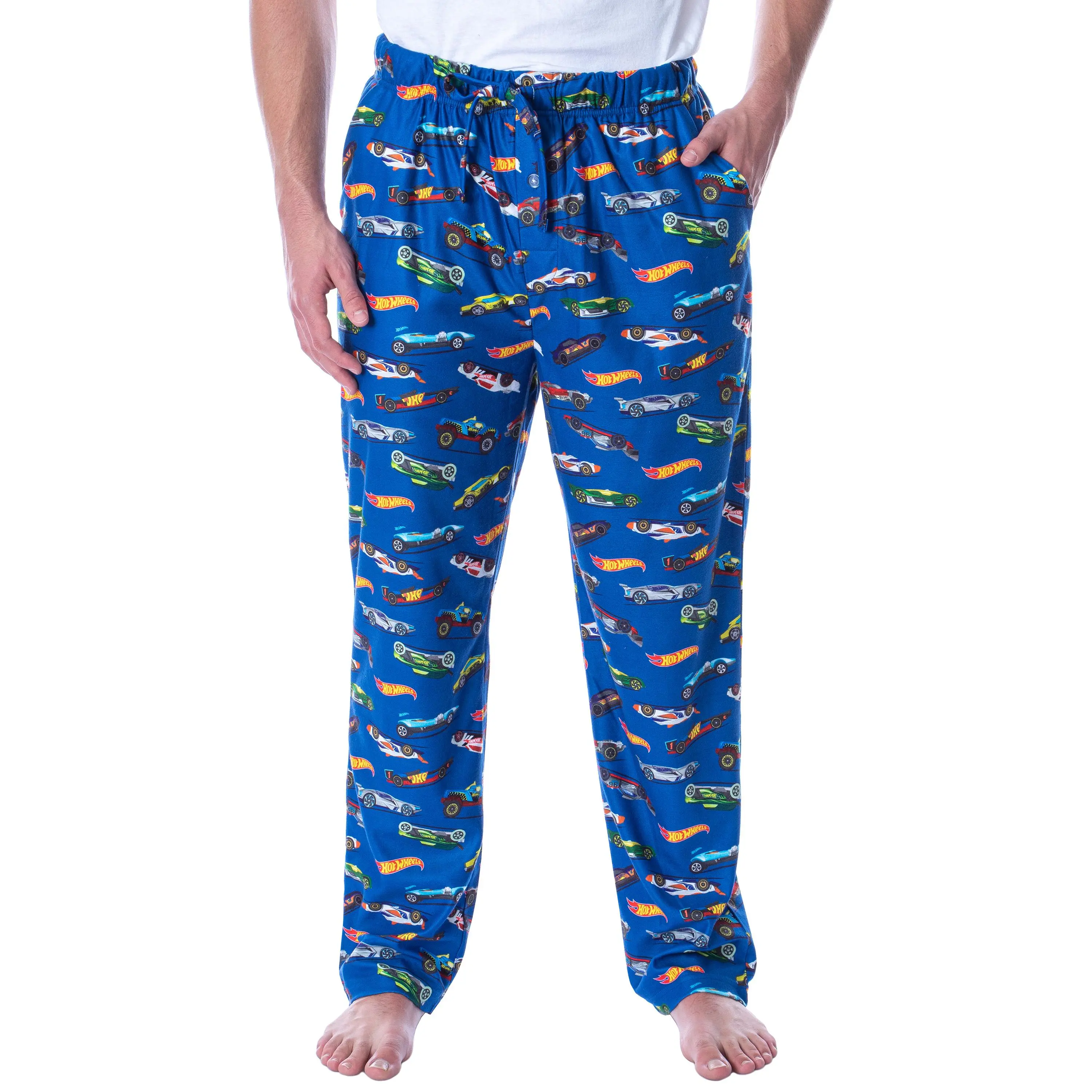Hot Wheels Cars Adult Men's Allover Die-Cast Cars Print Loungewear Sleep Pajama Pants