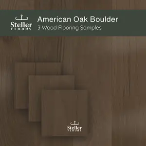 American Oak Boulder by Steller Floors - Sample 3-Pack - Includes Clip System