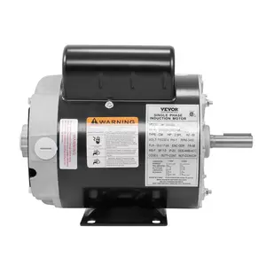 Father's Day Gift VEVOR 2HP SPL Air Compressor Motor, 115/230V, 15/7.5 Amps Electric Motor, 3450RPM 56 Frame, 5/8" Keyed Shaft, 1.88" Shaft Length for Air Compressors, CW/CCW Rotation