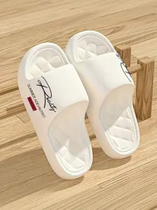 Women's Summer Slip-On Sandals, Ultra-Light Eva Material, Diamond Embossed Cushioned Insole, Anti-Slip Wear-Resistant Sole, Ideal for Beach Pool Daily Casual, Soft Slippers, Slipper