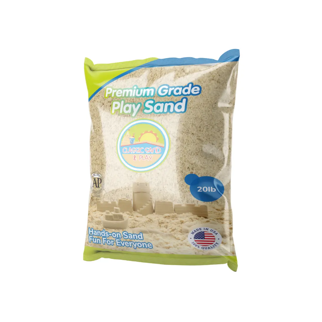 Classic Sand & Play Premium Play Sand – Non-Toxic & Kid Safe – 20 lb Bag