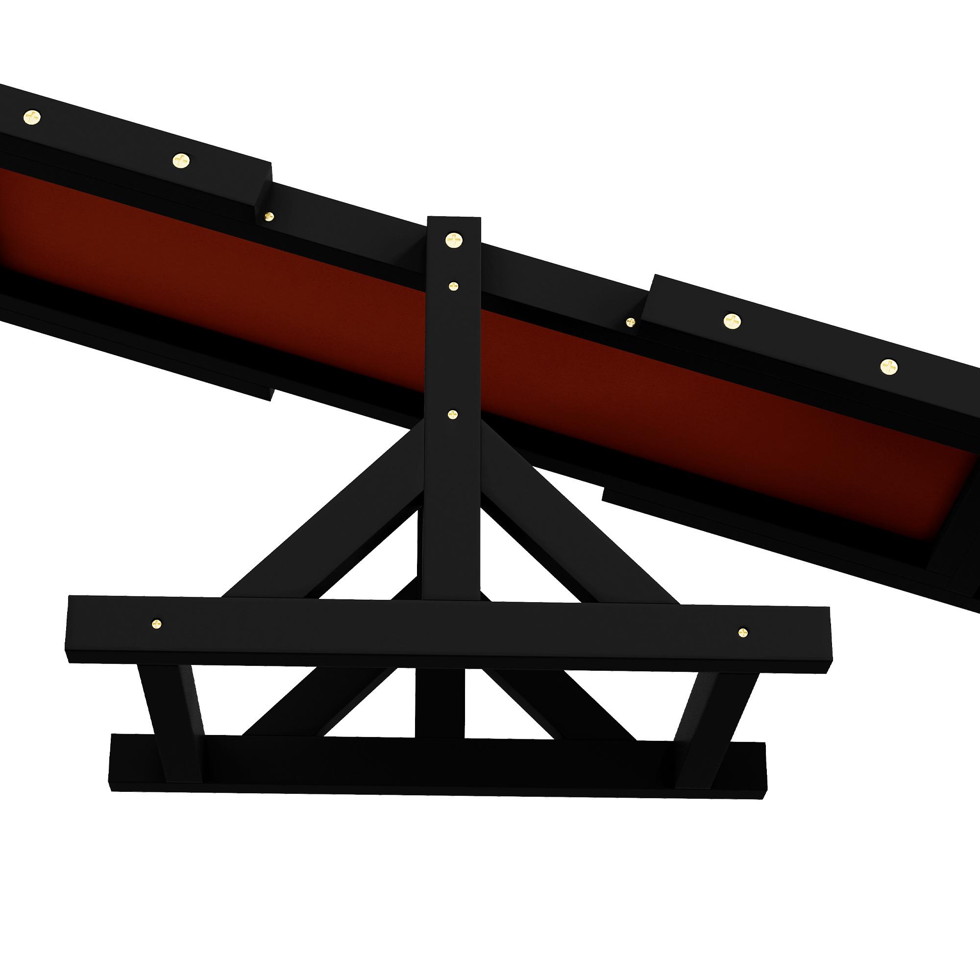 Wooden Dog Agility Seesaw for Training and Exercise, Black