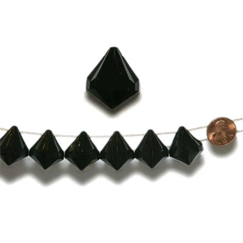 20MM Black Acrylic Teardrop Crystals (240 PCS) - Lightweight Chandelier Beads with Raindrop Look, Non-Natural Crystal Decorative Ornaments for Crafting Hanging Displays, Acrylic Crystal