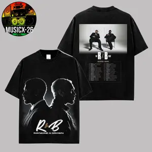 [X-26] Raymond & Brown The R&B Tour Date 2026 Premium Cotton T-Shirt, R&B Music Duo Graphic Tee, Urban Hip Hop Soul Streetwear Shirt, Concert Tour Merch, Gift for R&B Fans, Vintage Music Tee