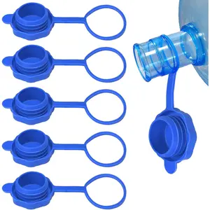 [5 PCS]3 & 5 Gallon Water Jug Cap, Upgrade Reusable Replacement Caps, Non Spill Lids for 55mm Water Bottle